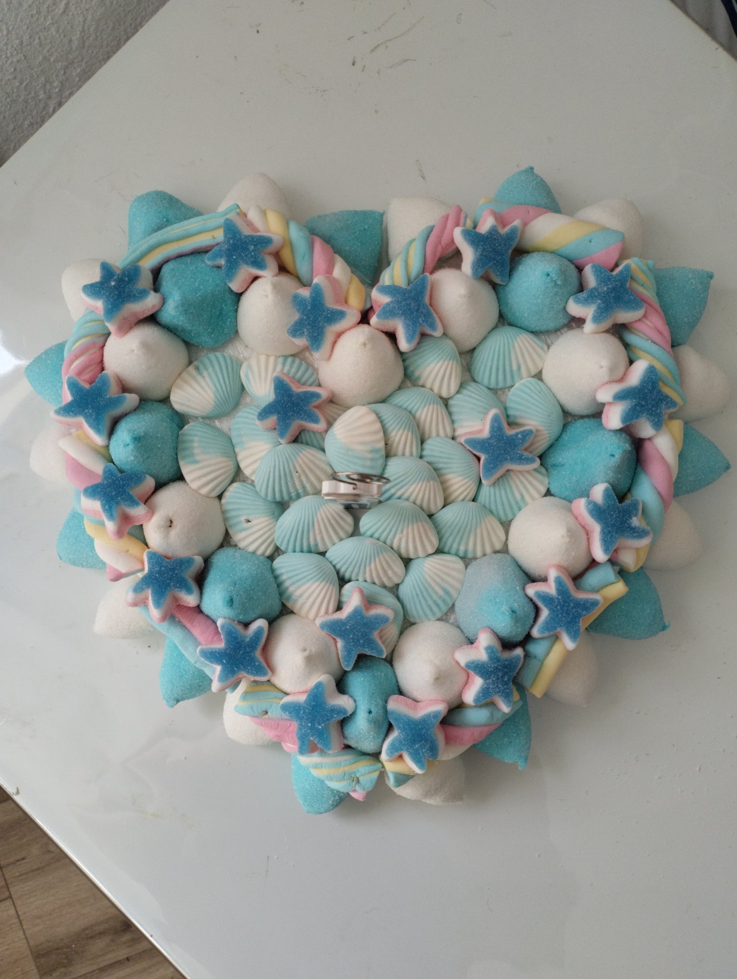 Tarta de Chuches Corazon Comunión