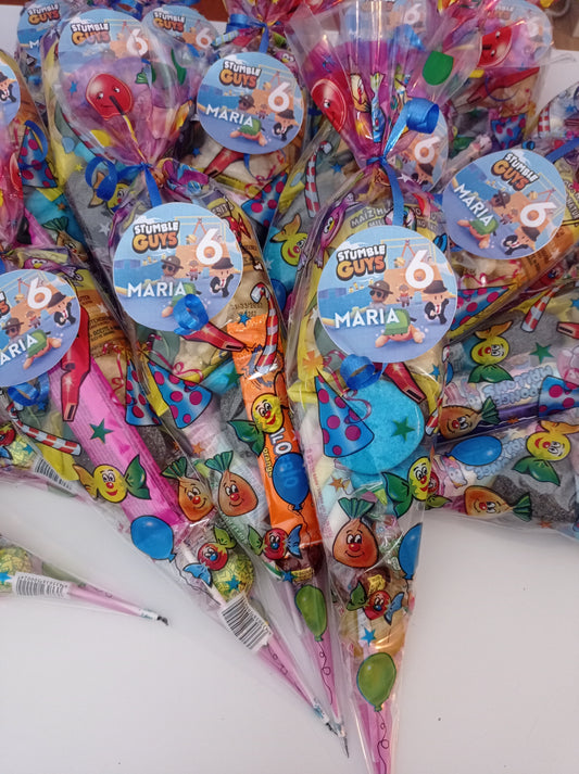 10 Bolsitas de chuches para invitados personalizadas