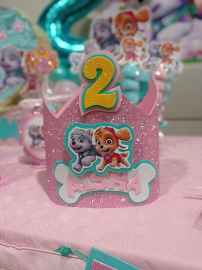 Corona cumpleaños personalizada