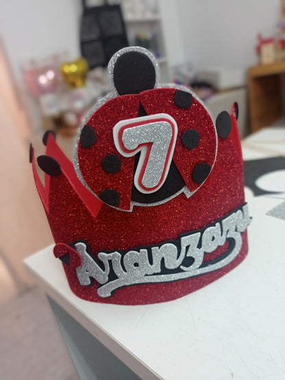 Corona cumpleaños personalizada