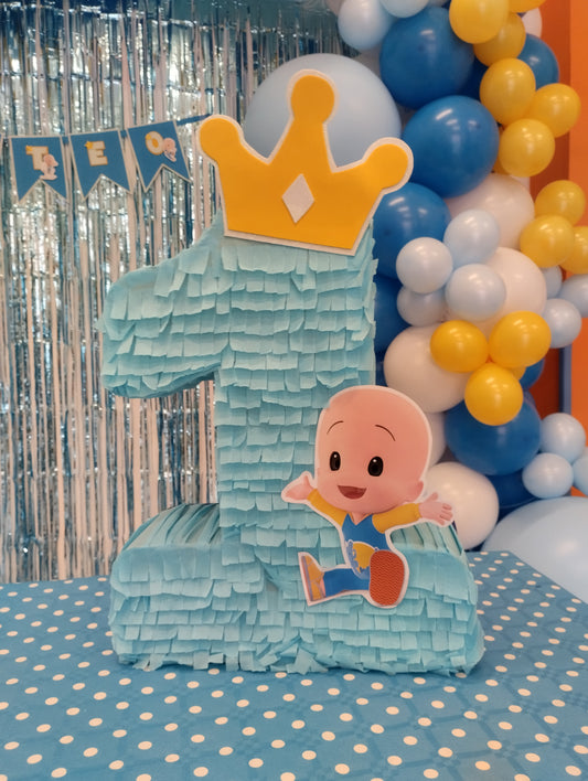Piñata  Numero 1 Cleo y Cuquin personalizada
