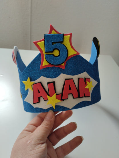 Corona cumpleaños personalizada