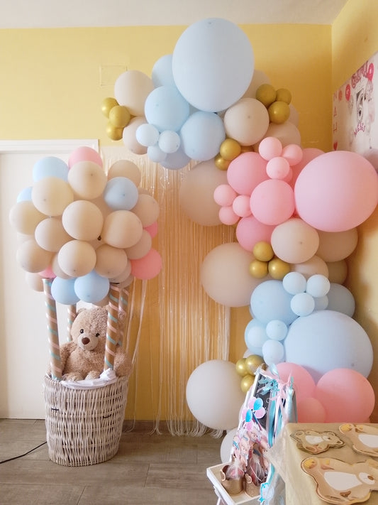 Decoración con Globos Osito Baby Shower/Revelación de sexo